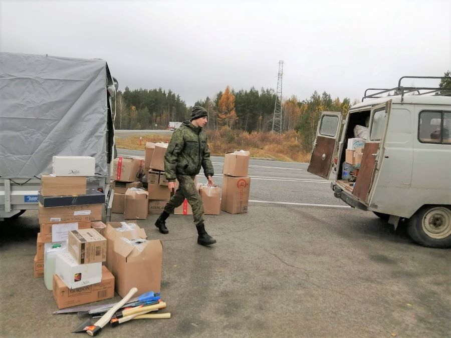 Благодаря казакам из Златоуста ушла гуманитарная помощь бойцам спецоперации