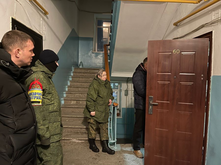 Казачий патруль в Челябинске поддержал профилактический рейд