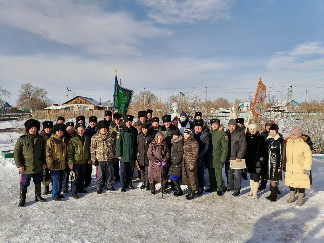 В День героев России в Оренбуржье открыли памятник казаку-герою П.И. Горбунову