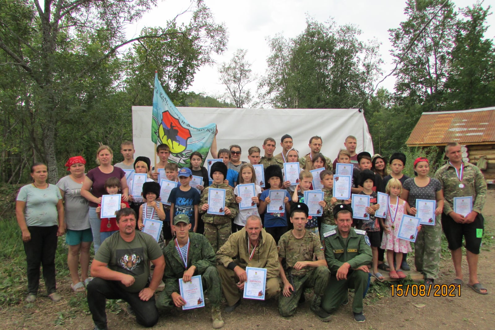 Казаки хутора «Ашинский» провели военно-полевые сборы