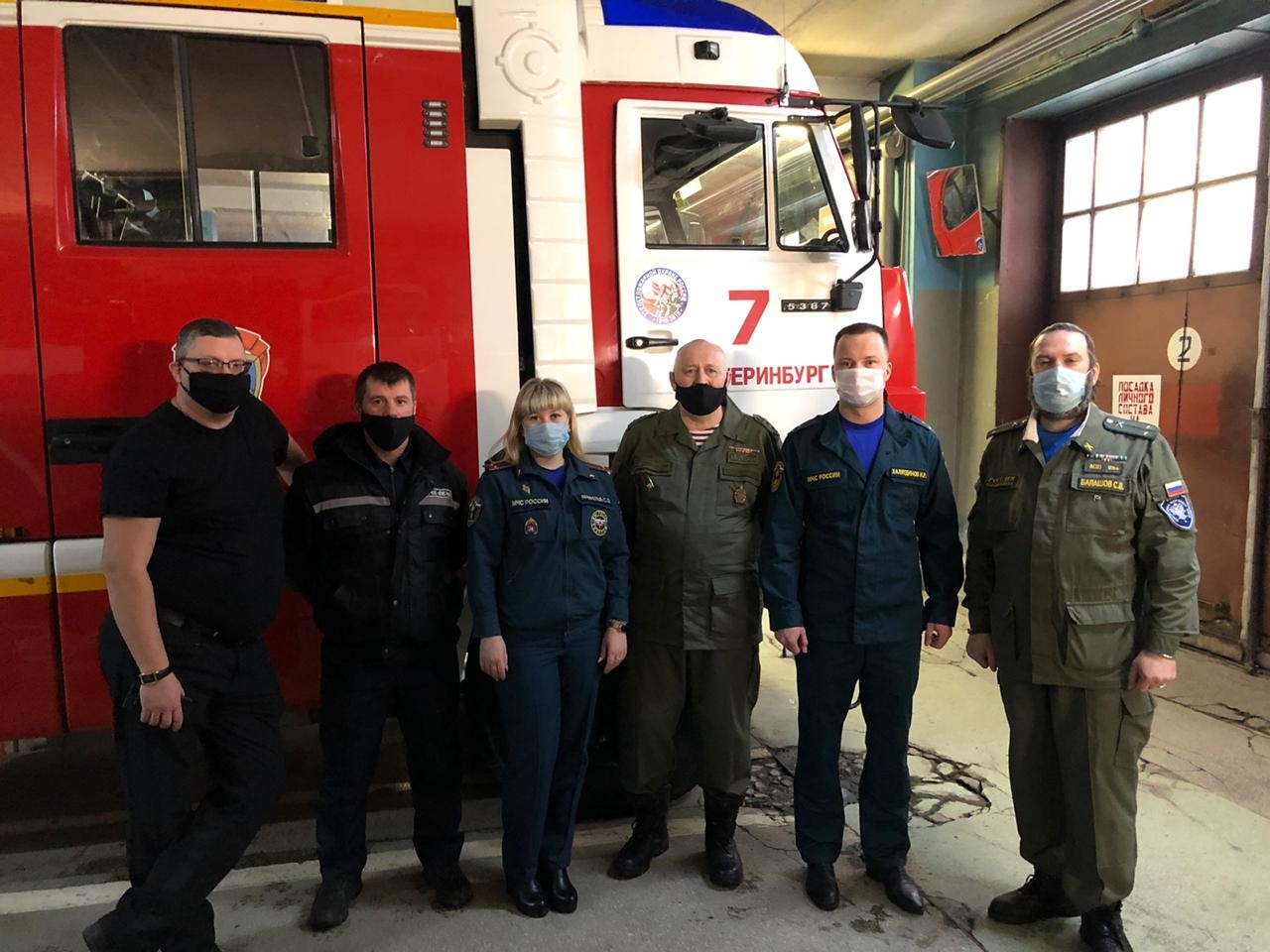 Казачий хутор «Екатерининский» посетил 7 пожарно-спасательную часть