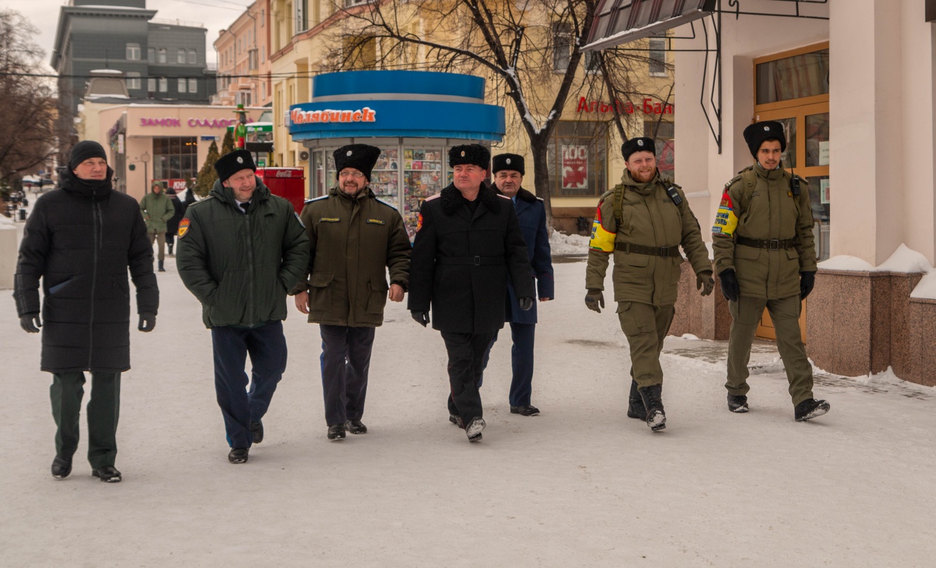 Представители Всероссийского казачьего общества проверили несение госслужбы в Оренбургском казачьем войске