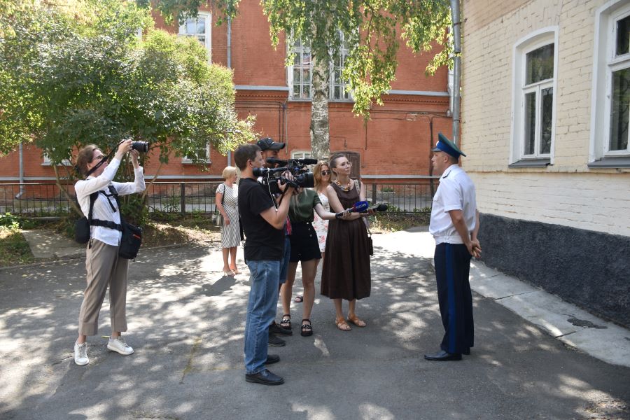 Штаб Оренбургского казачьего войска посетили журналисты Екатеринбурга