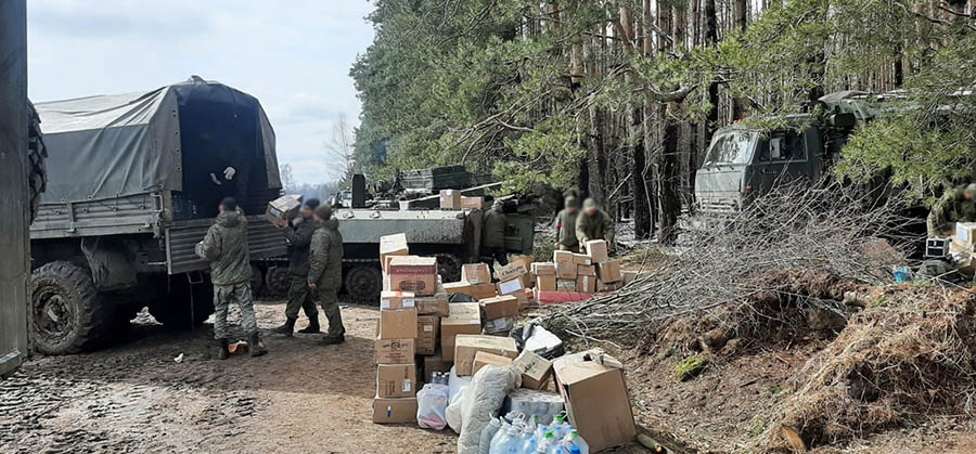 Казаки Четвертого отдела ОВКО передали гуманитарный груз воинам-казакам