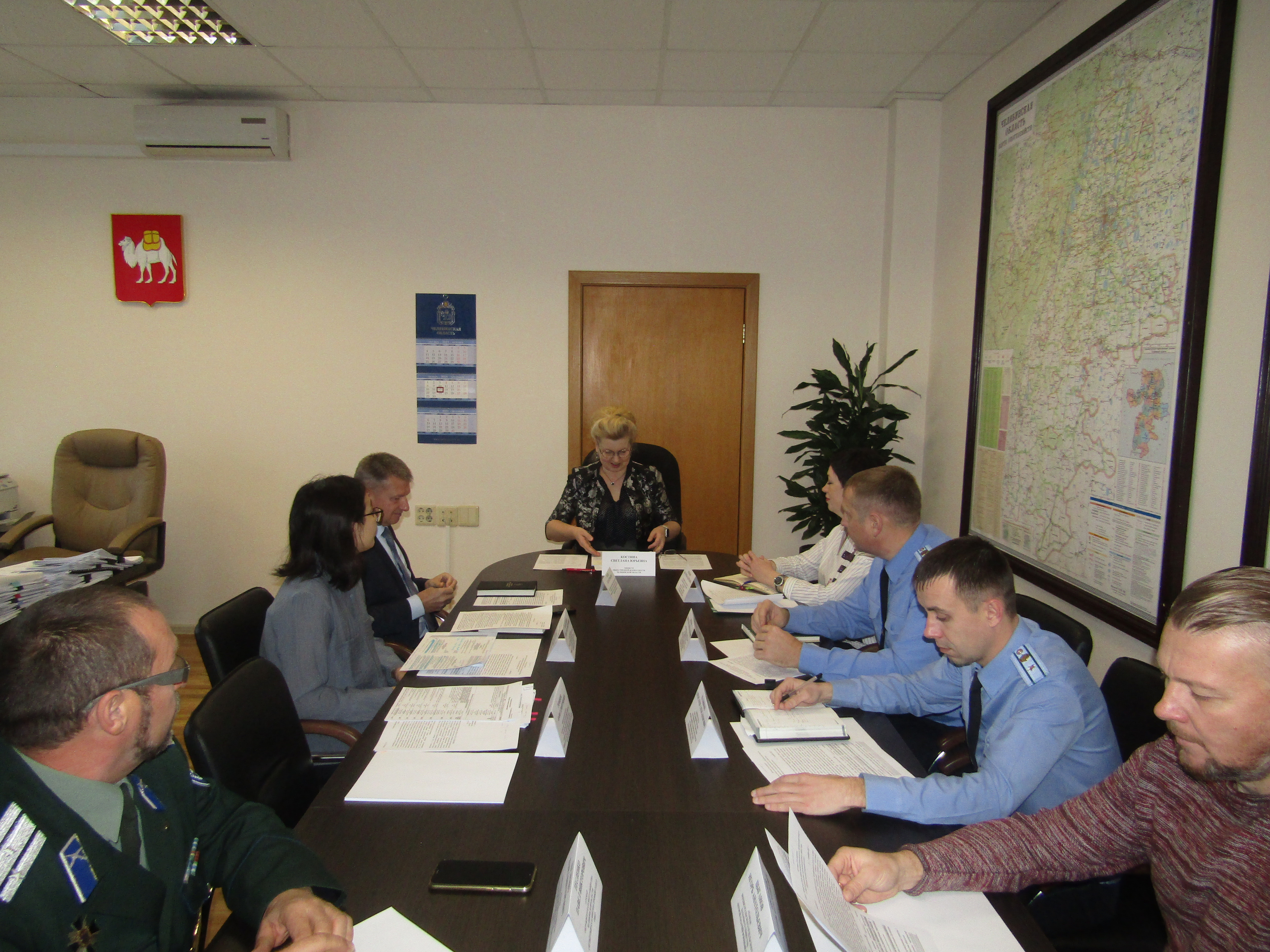  Атаманы Второго и Четвертого отделов ОКВ встретились с министром общественной безопасности Челябинской области 