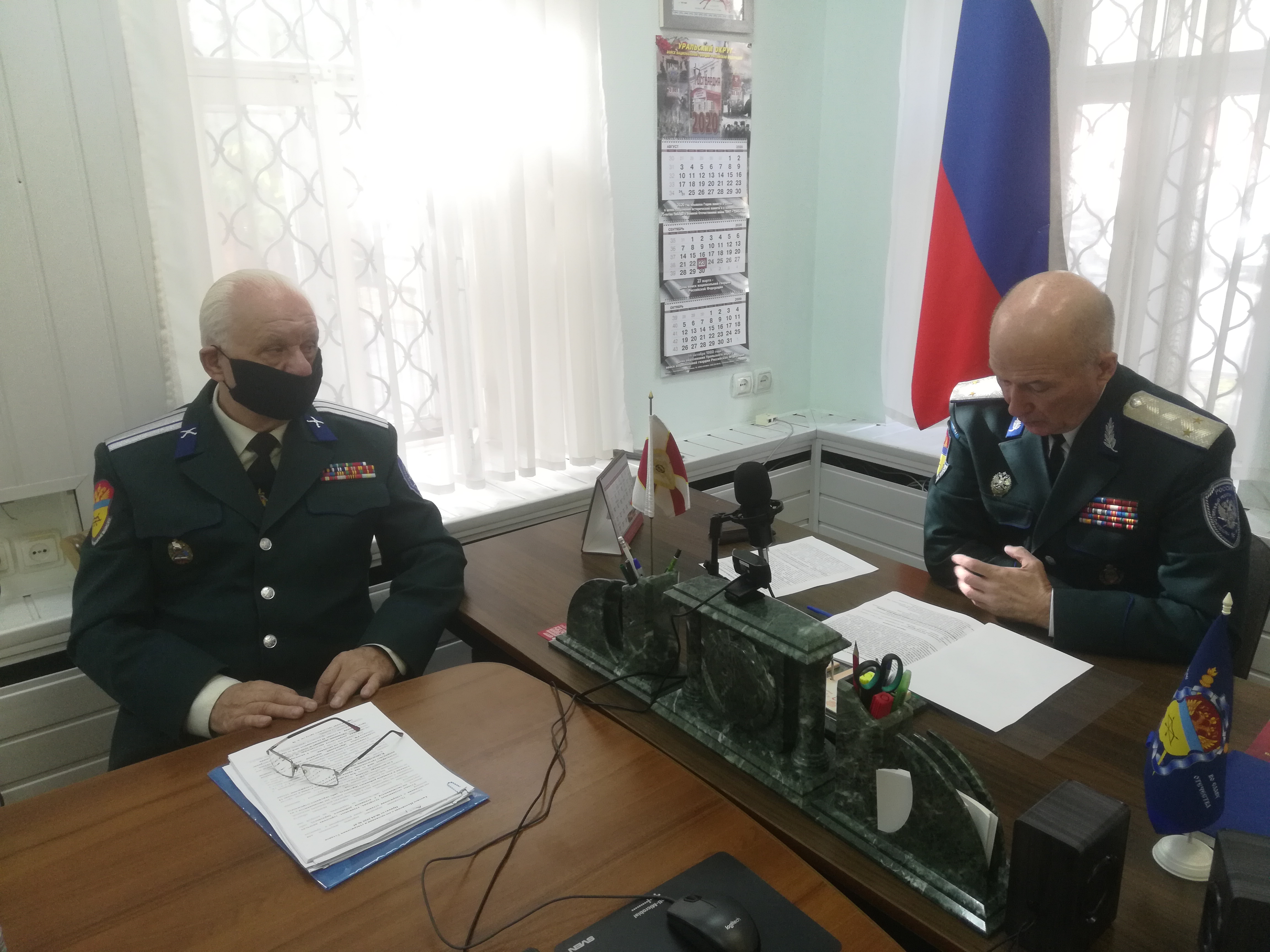 Атаман ОКВ В.И. Романов провел рабочее совещание с атаманами отделов 