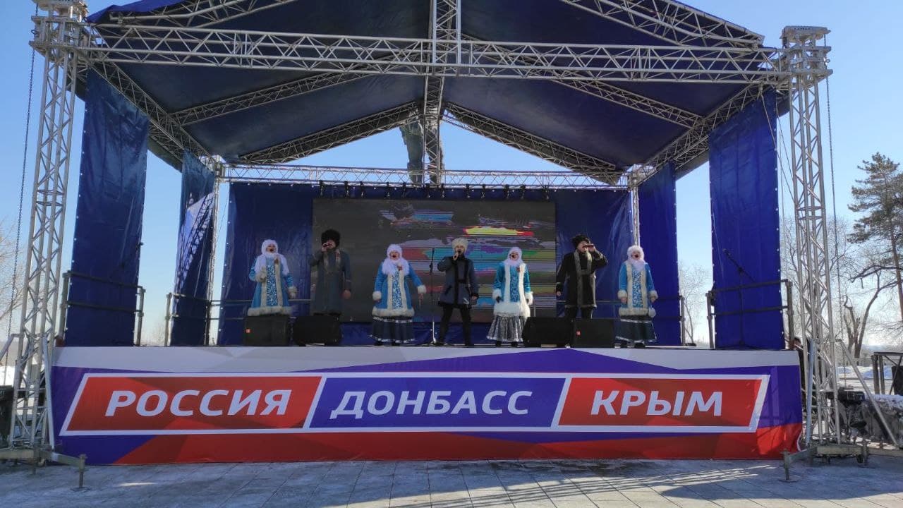 Крымскую весну казаки Оренбуржья​ торжественно встретили в вместе с земляками