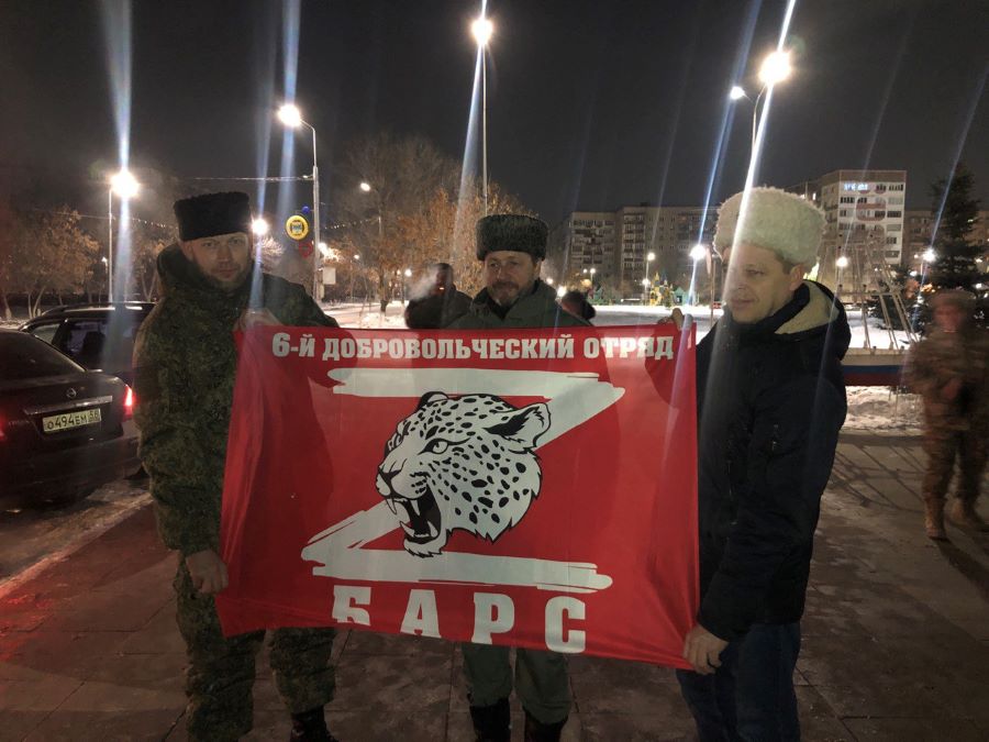 Казаков-добровольцев встретили в Оренбурге