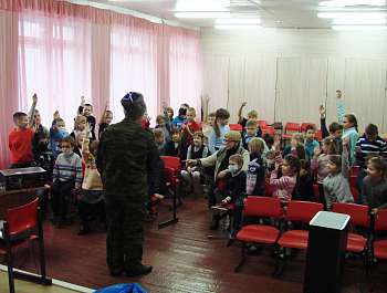 В Карелии казаки Представительства ОВКО рассказали школьникам о героях прошлого 