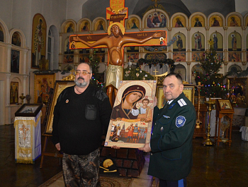 Казаки встретили Годеновский крест в Кувандыке