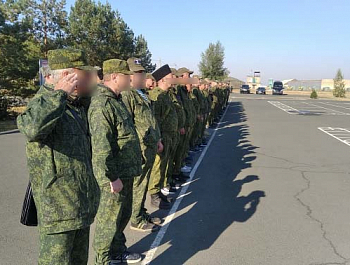Отряд добровольцев Оренбургского казачьего войска отправился на Украину